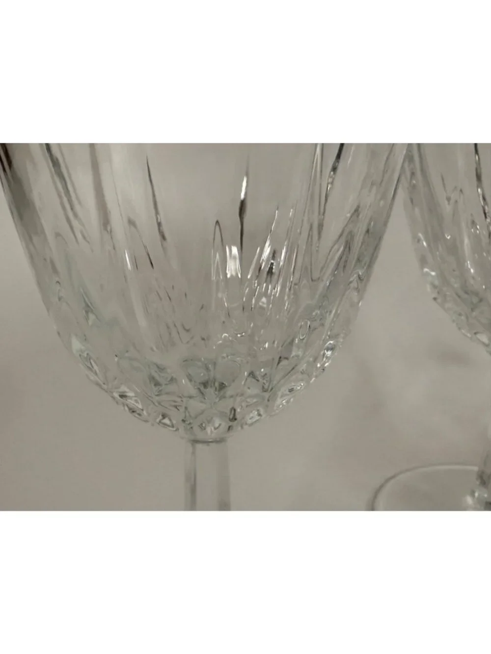 Crystal d'Arques Durand Diamante Clear Water Goblet, 6.25